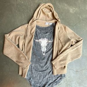 TSE Cashmere Zip Up Sweater